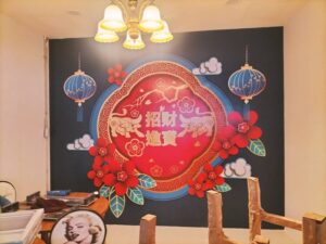 สติ๊กเกอร์ติดผนังปูน