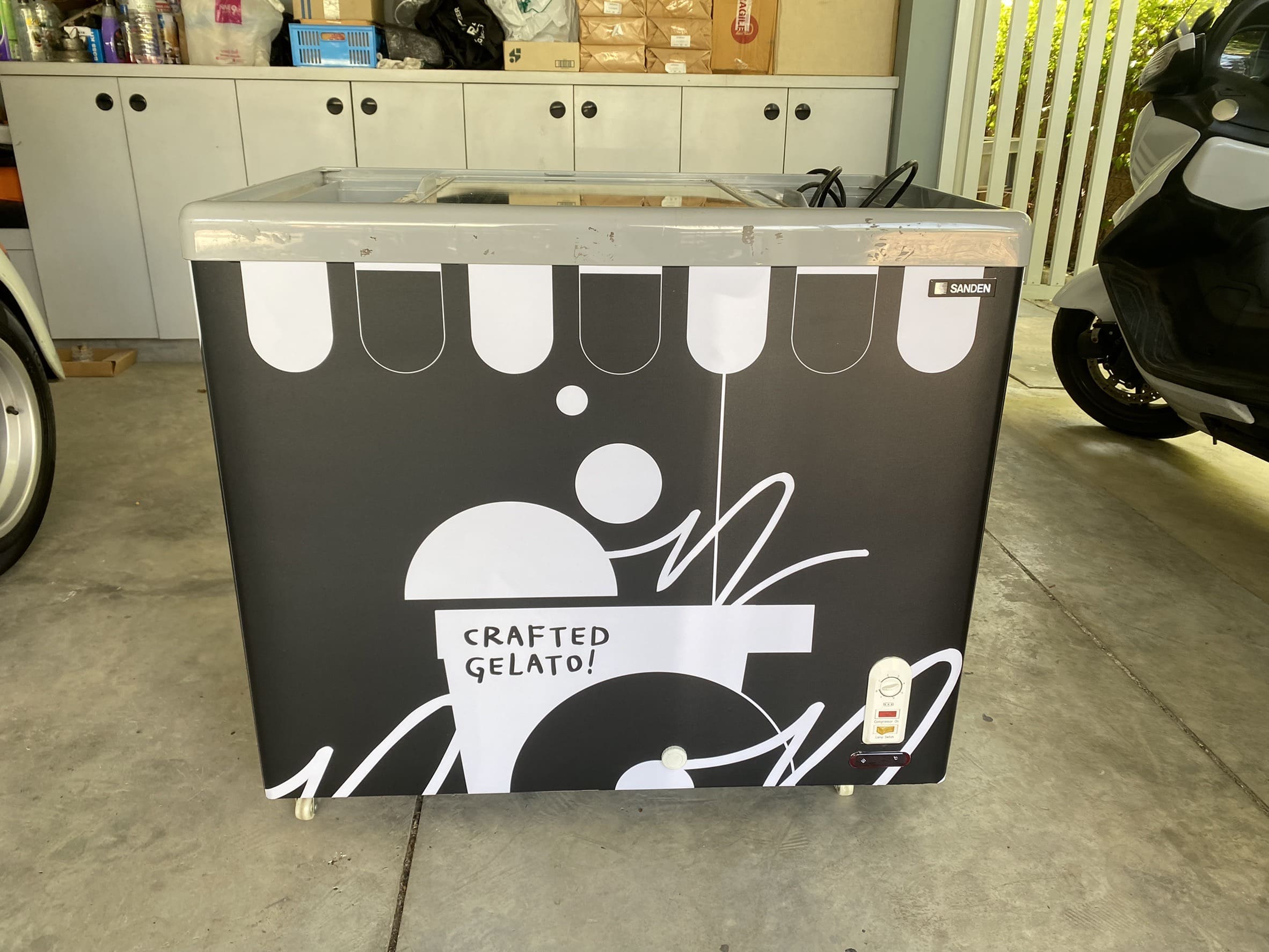 Wrap Sticker ตู้แช่ไอศกรีม