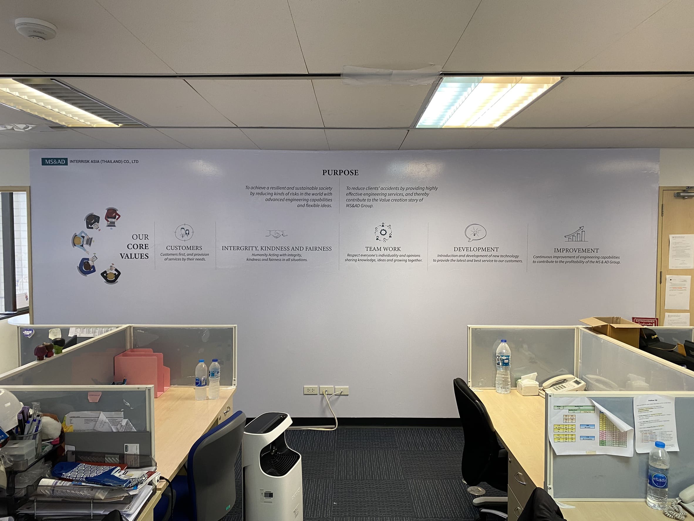 รับพิมพ์วอลเปเปอร์ติดผนัง ออฟฟิศ