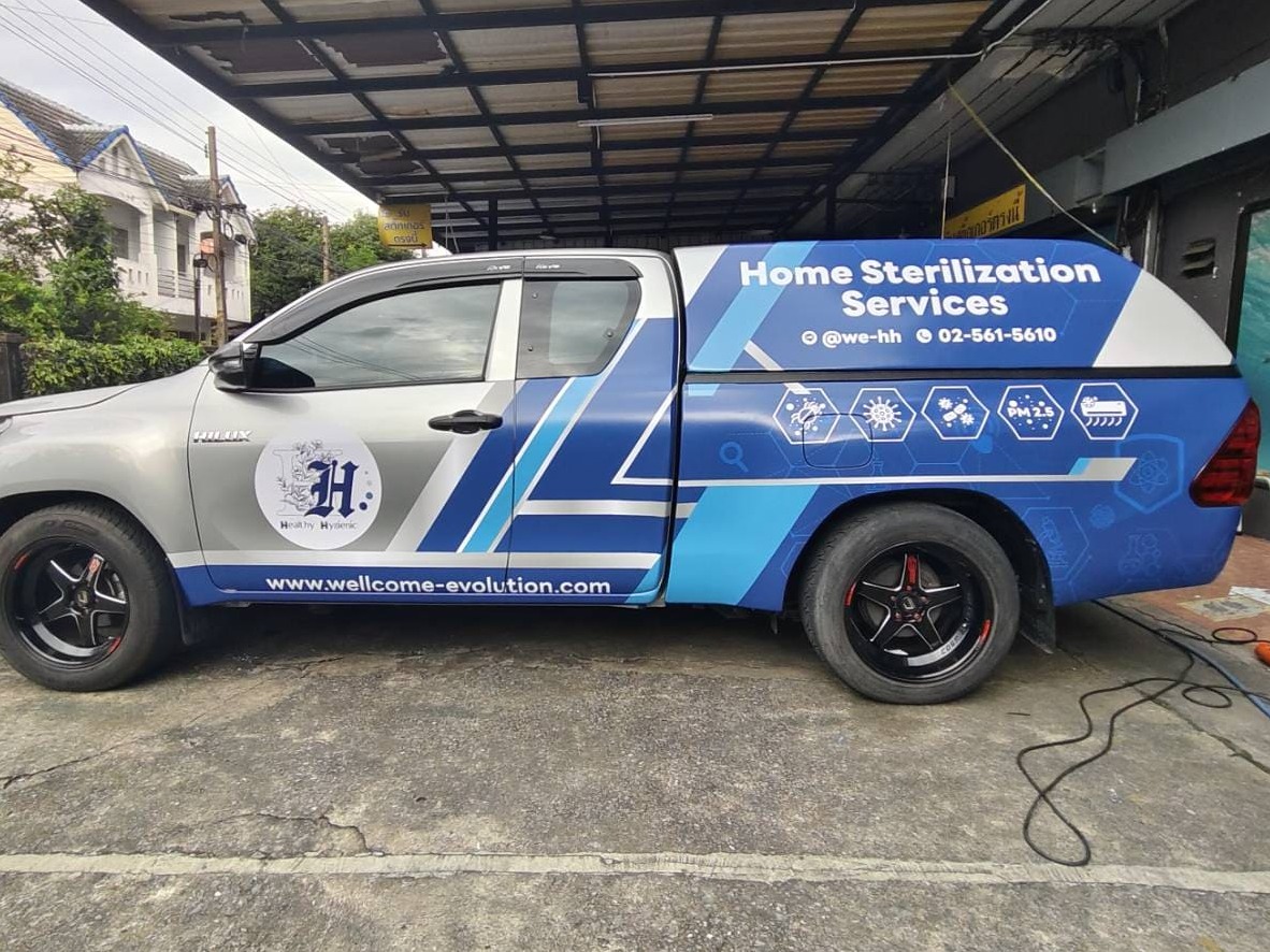 ร้านรับติดสติ๊กเกอร์รถโฆษณาเคลื่อนที่