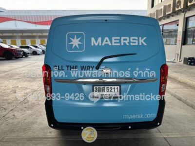 สติ๊กเกอร์ติดกระจกรถโฆษณา