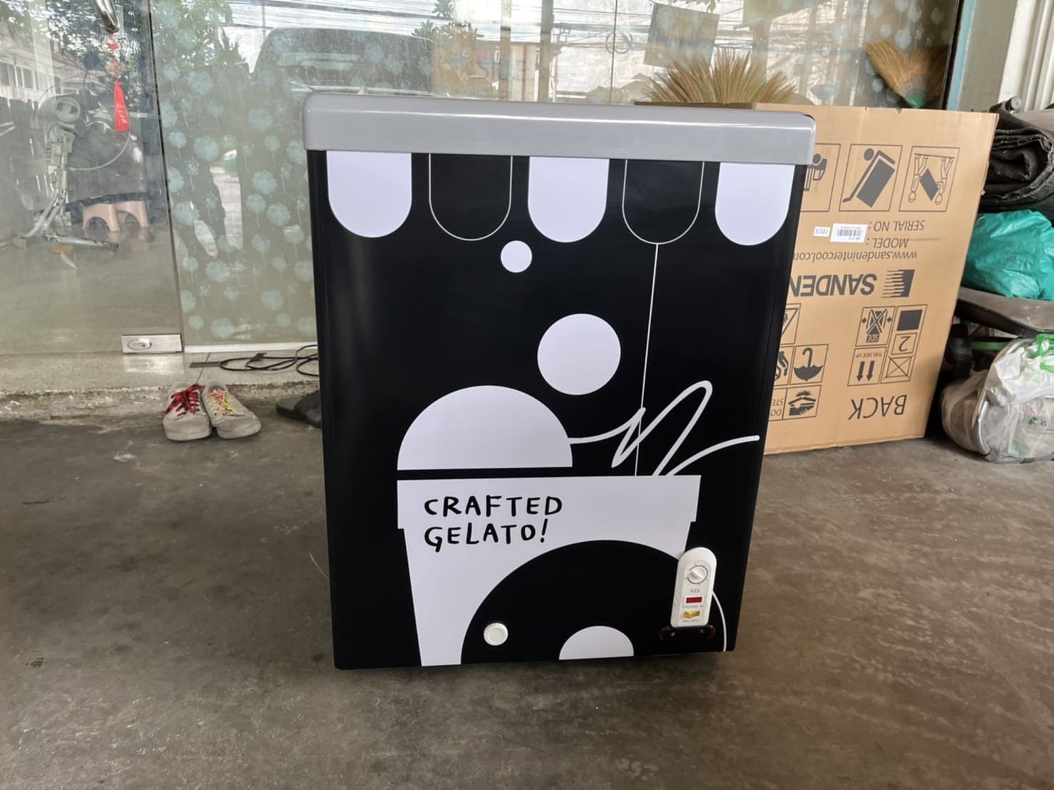 สติ๊กเกอร์ติดตู้แช่แข็งขนาดเล็ก