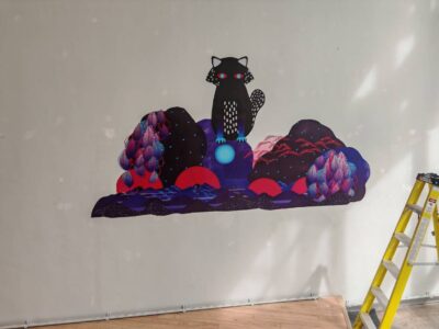 สติ๊กเกอร์ติดผนังปูนภายนอก ทนแดด