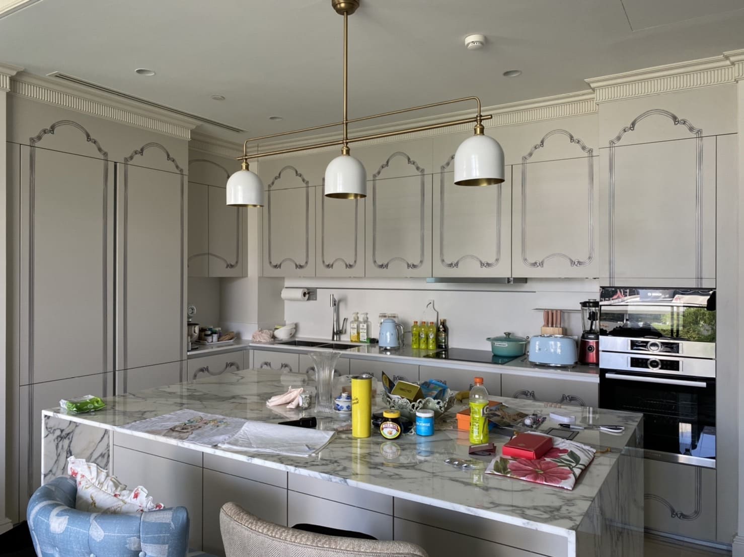 สติ๊กเกอร์ติดผนังปูนห้องครัว