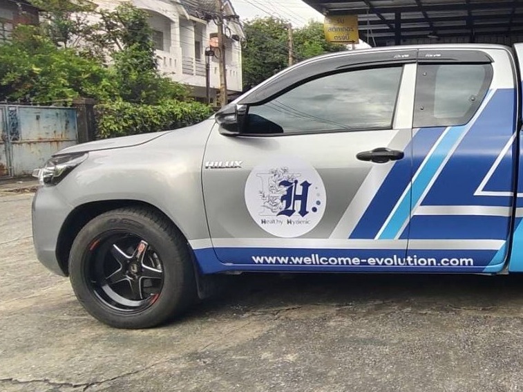 สติ๊กเกอร์ติดรถกระบะบริษัท