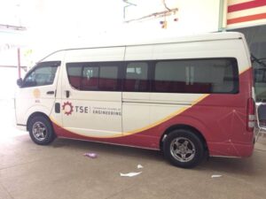 สติ๊กเกอร์ติดรถตู้