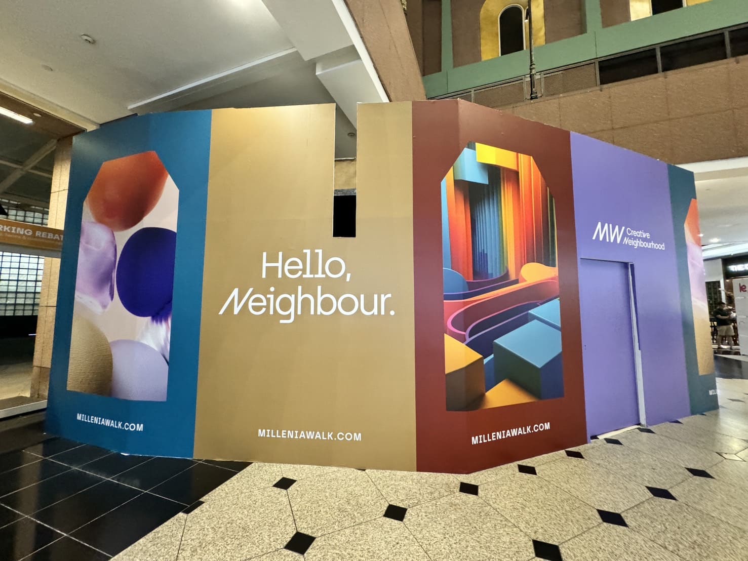 ออกแบบสติ๊กเกอร์ติดผนังไซต์ก่อสร้าง