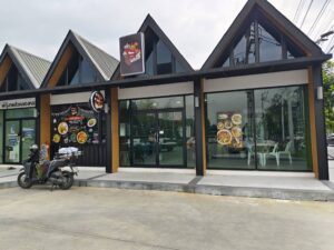 สติ๊กเกอร์ติดกระจกตกแต่งร้านอาหาร