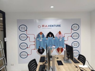 ออกแบบลายสติ๊กเกอร์ติดผนังตามสั่ง