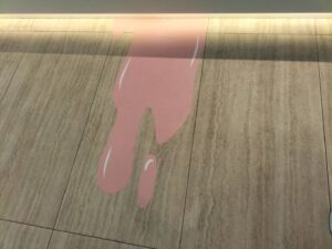 ตัดสติ๊กเกอร์ติดพื้น