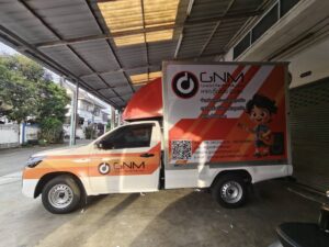 สติ๊กเกอร์ติดรถโฆษณา