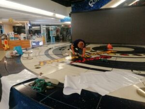 พิมพ์สติ๊กเกอร์ติดพื้น