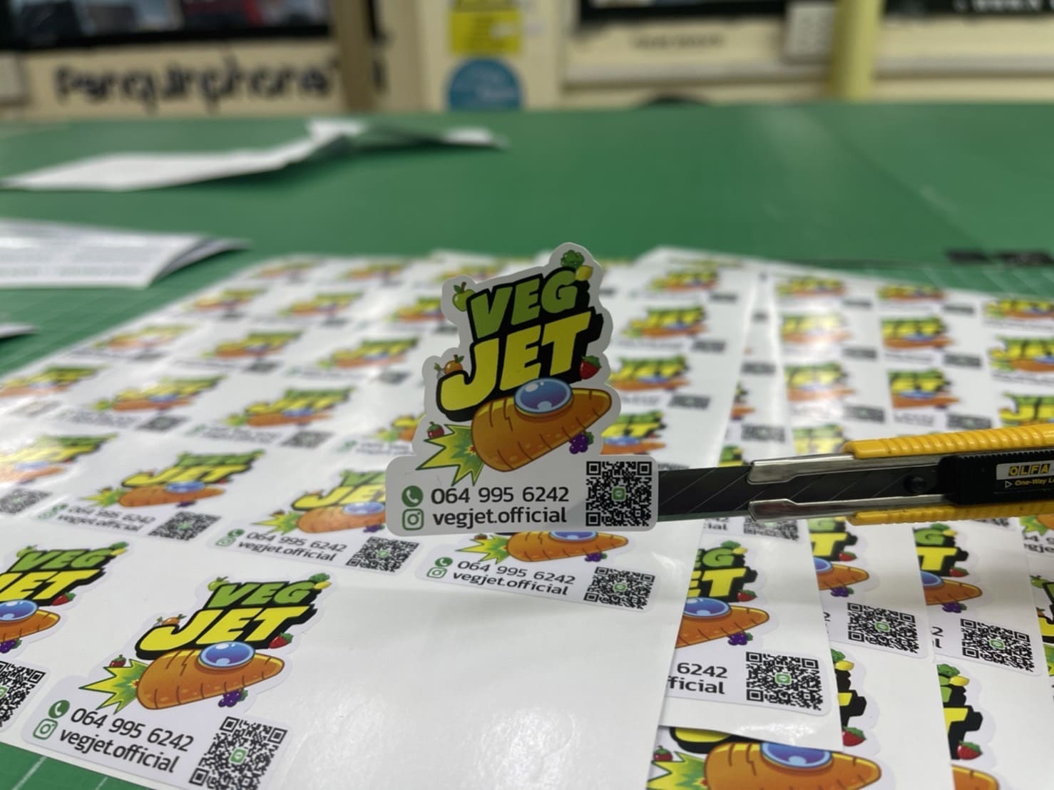 สติ๊กเกอร์ไดคัทโลโก้ติดสินค้า