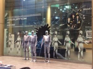 สติ๊กเกอร์ซีทรูติดหน้าอาคารสูง