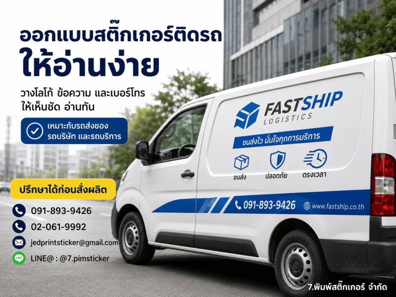 วิธีออกแบบสติ๊กเกอร์ติดรถ