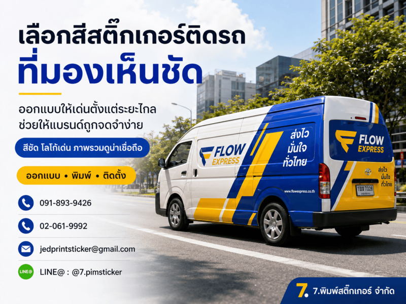 วิธีออกแบบสติ๊กเกอร์ติดรถ