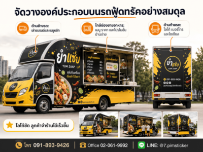 สติ๊กเกอร์ติดรถฟู้ดทรัค